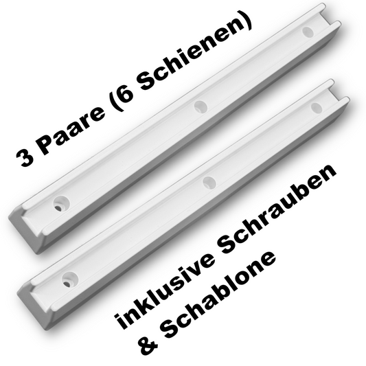 Adapter für Kallax Regal - Schienen Set für TROFAST Boxen | 3 Ebenen pro Fach