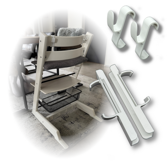 Adapter passend für Ikea Trofast und Stokke Tripp Trapp Baby Hochstuhl +2 Haken
