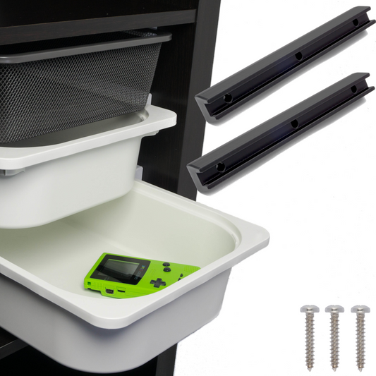 Adapter für Kallax Regal - Schienen Set für TROFAST Boxen | 3 Ebenen pro Fach