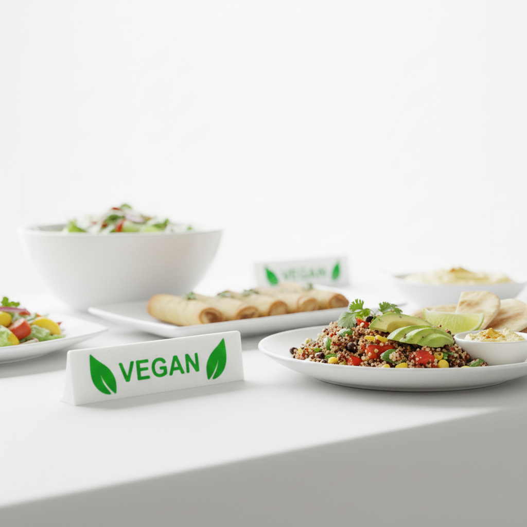 Tischaufsteller Set "VEGAN"