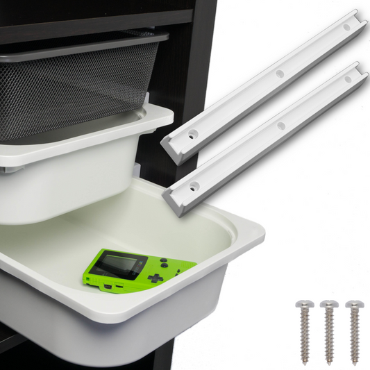 Adapter für Kallax Regal - Schienen Set für TROFAST Boxen | 3 Ebenen pro Fach